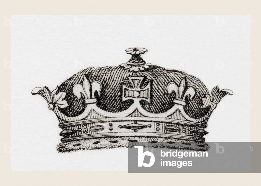 Corona indossata dai cugini del monarca, tratto da «The National Encyclopedia: A Dizionario della Conoscenza U