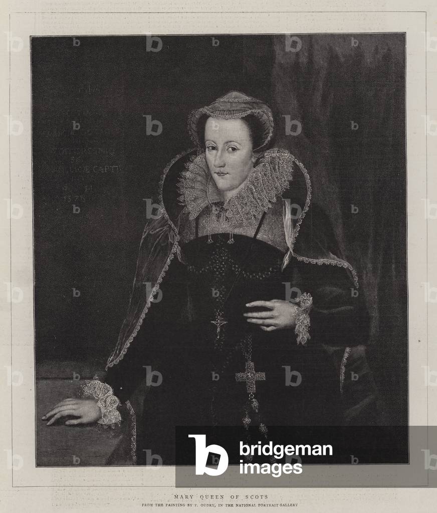Mary Queen of Scots (engraving) by English Artist