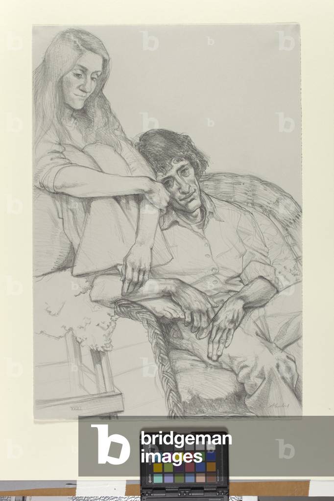 Gäste am Wochenende (Lithografie)