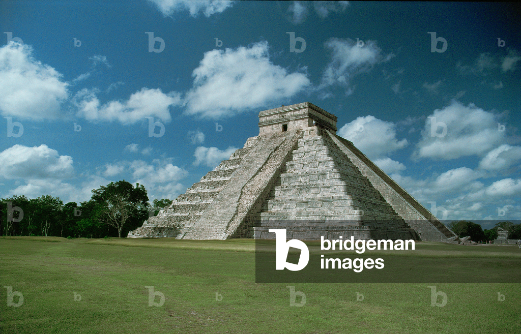 Bild von Fotografie "Kukulcan-Pyramide in Chichen Itza" von Erich Lessing