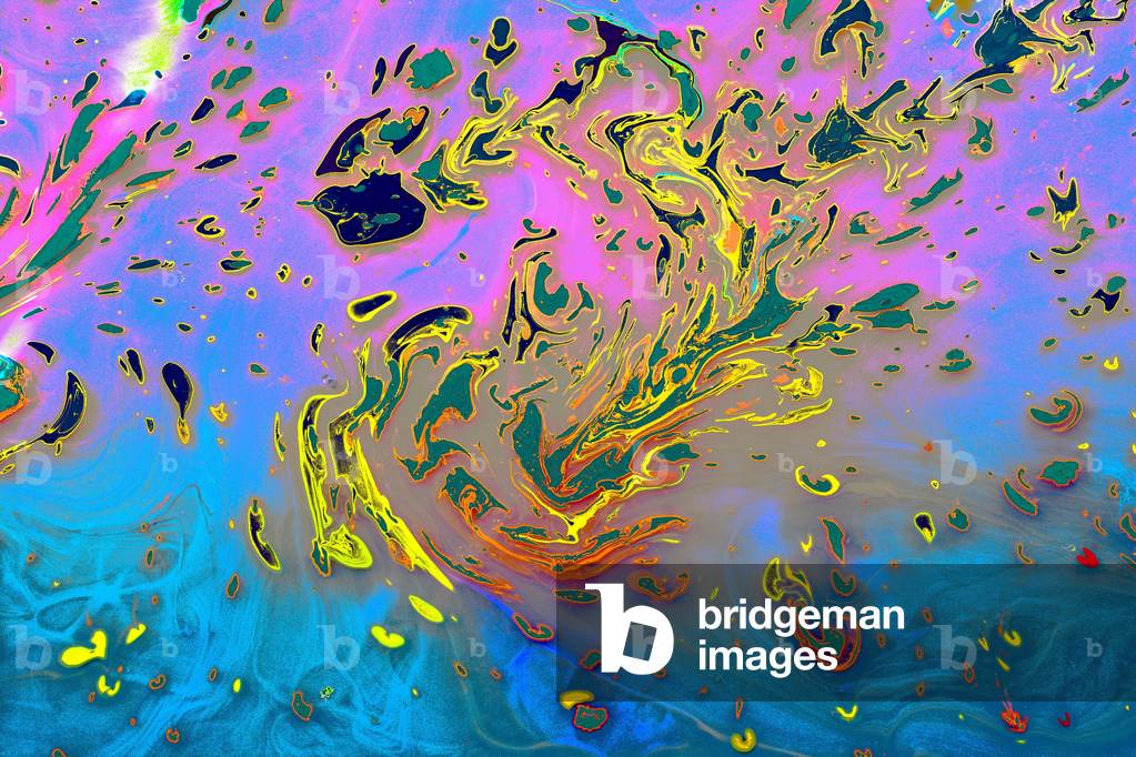 Modelli artistici marmorizzati astratti turchi tradizionali ottomani come sfondo