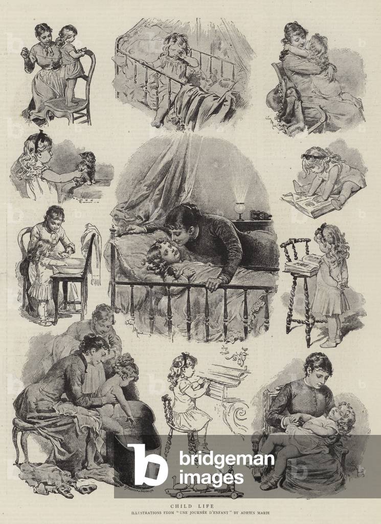 Immagine di Stampa "Vita infantile (lito)" di Adrien Emmanuel Marie