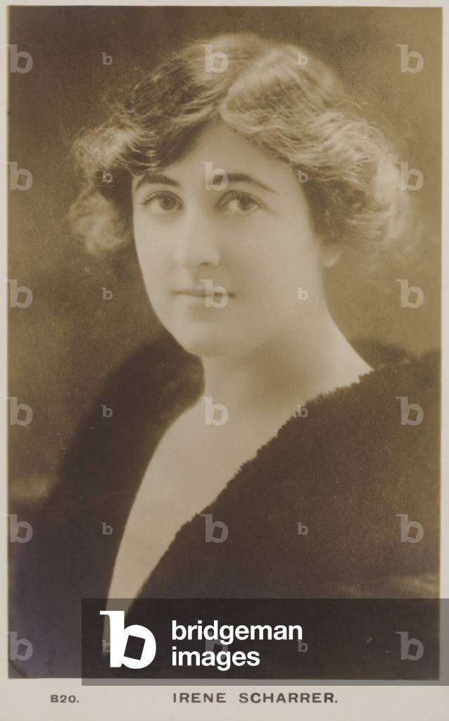 Irene Scharrer (b/w photo)