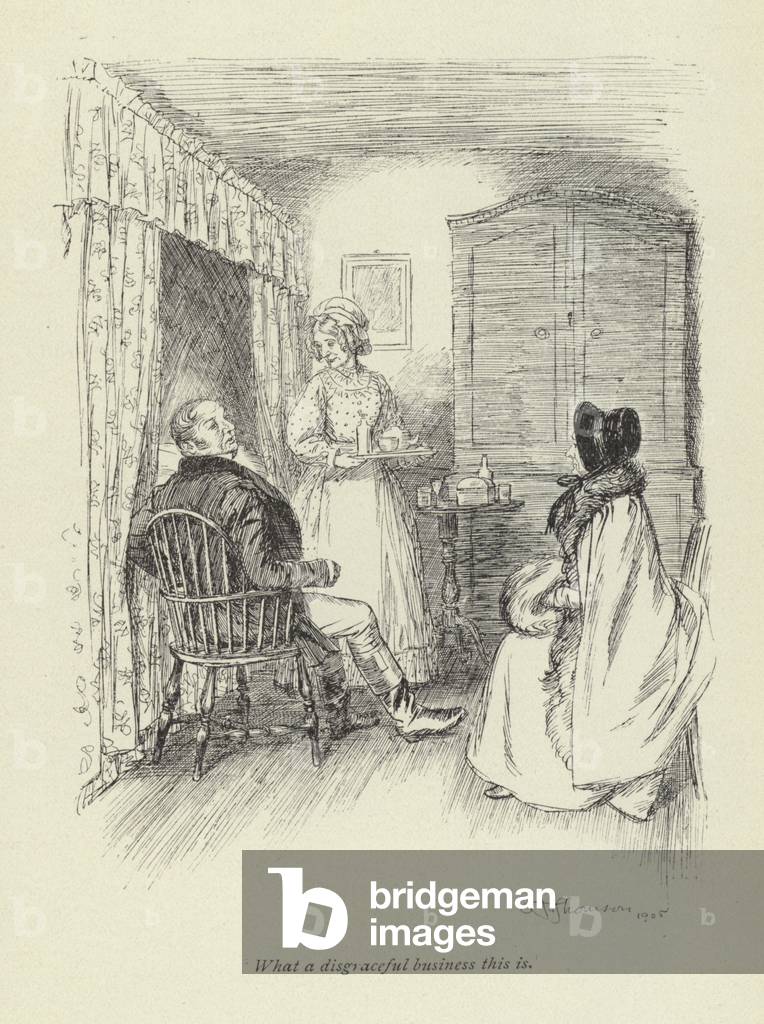 Illustration für Amos Barton von George Eliot (litho)