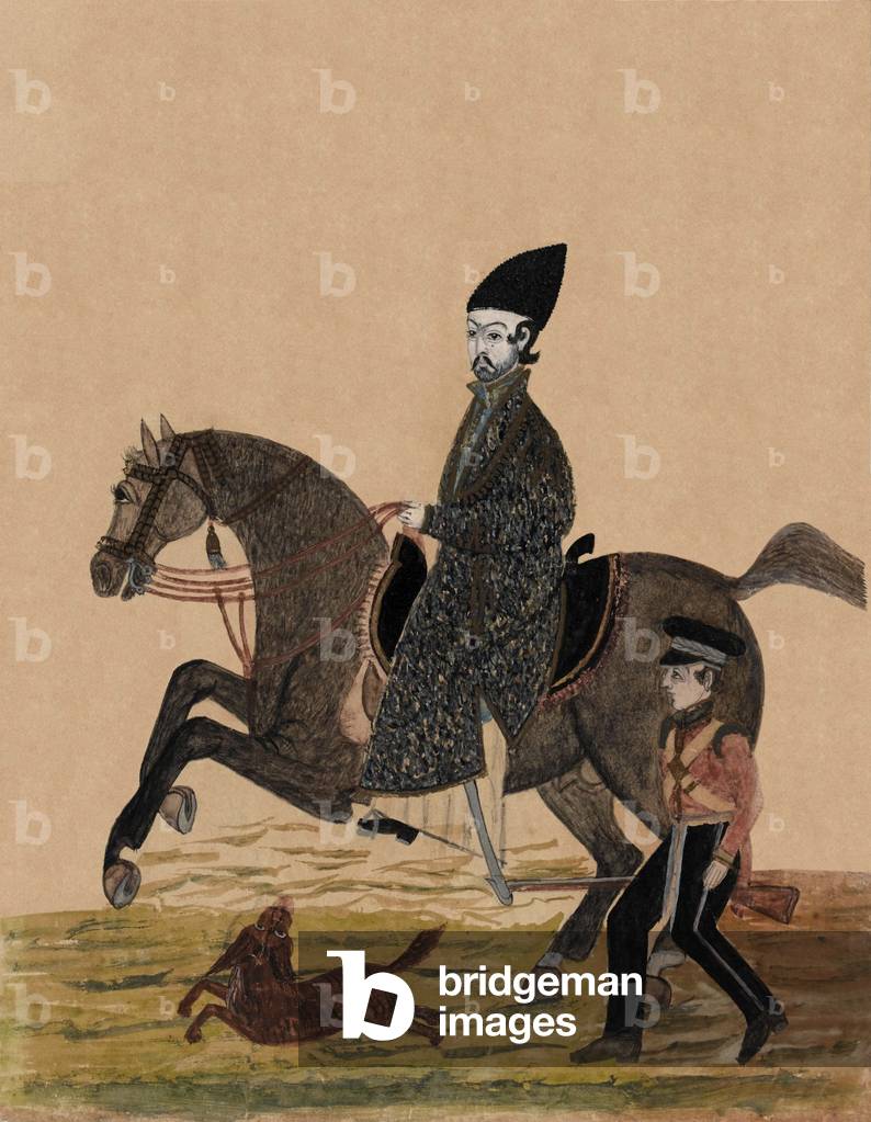 Un Sirdar afgano [ufficiale] e un soldato britannico, c.1841 (w/c)