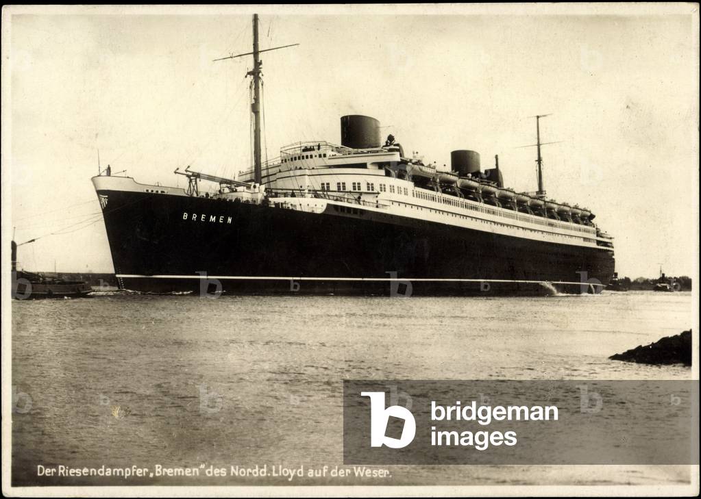 Bild von Druck "Riesendampfer Bremen"