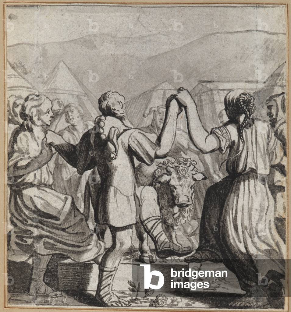 The Danz Fool, 1660-86 (pennello e inchiostro indiano su carta)