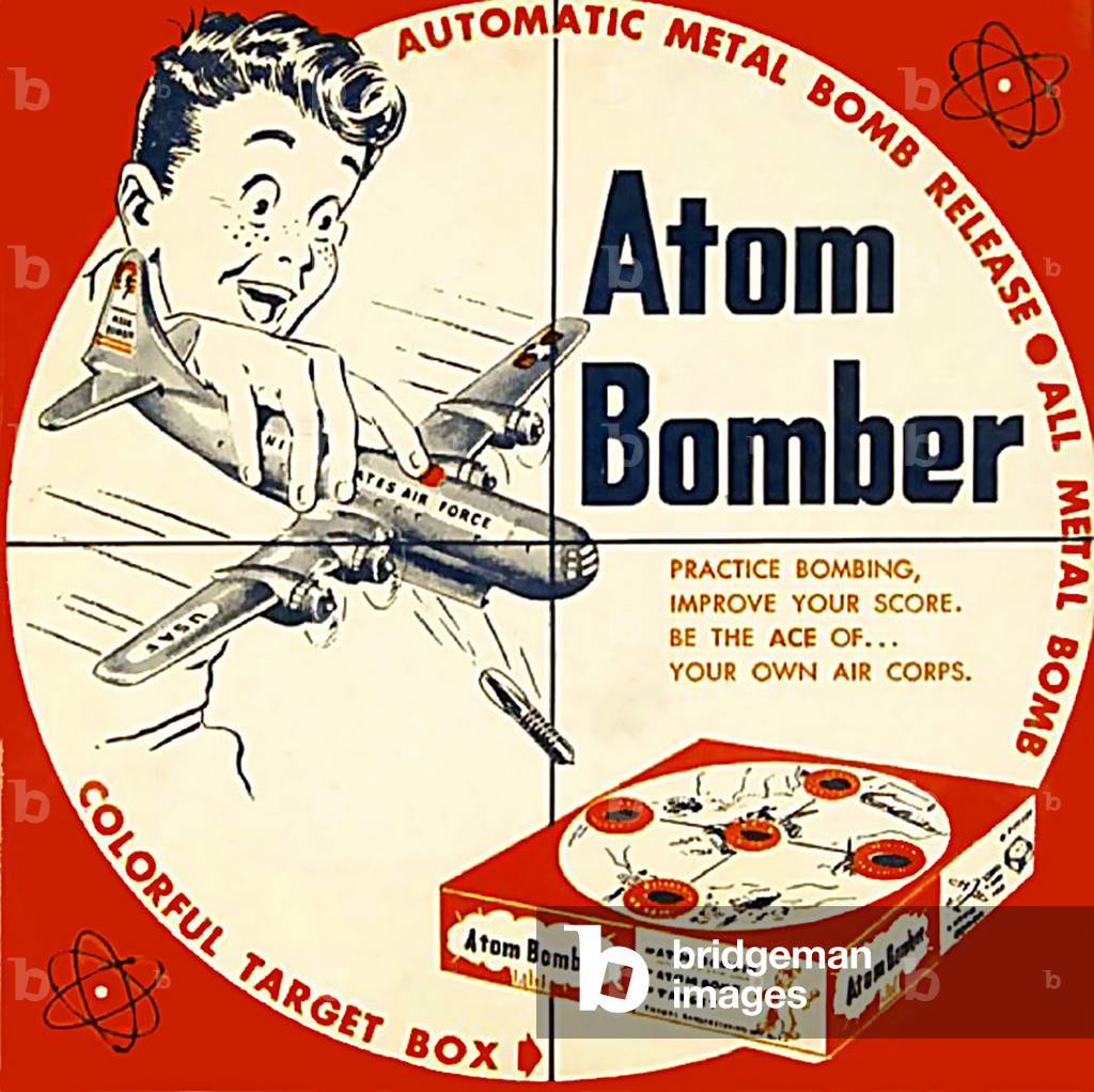 Image of Print depicting Atom Bomber Packaging 1901