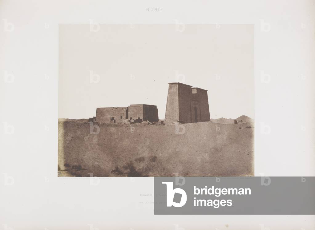 "Fotografia del paesaggio egiziano monumenti e siti archeologici. Preso nel 1858.", b/w