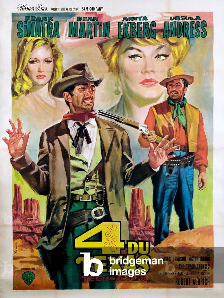 Quatre Du Texas FOUR FOR TEXAS aka 4 FOR TEXAS Ursula Andress Dean Martin Anita Ekberg 