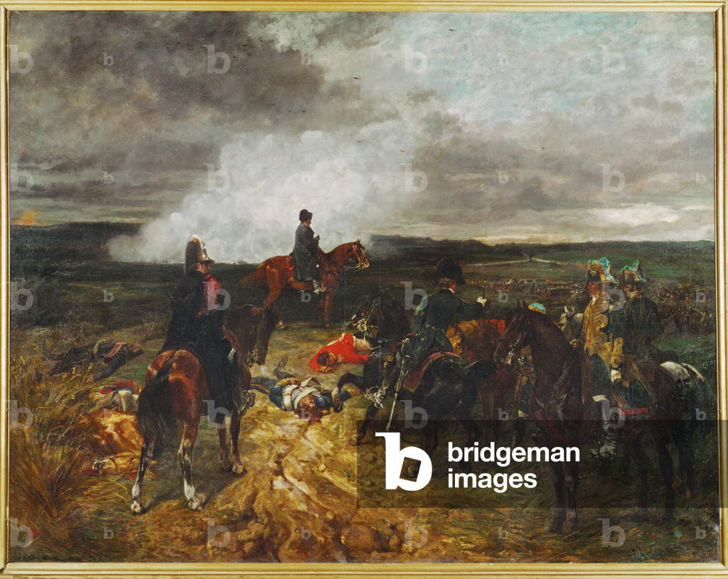 Bild von Gemälde "Nach der Schlacht von Waterloo ..." von John Lewis Brown