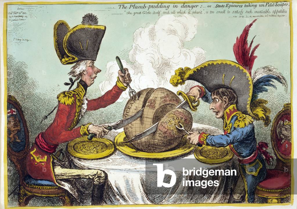 "Der Plumb-Pudding in Gefahr:.. ' William Pitt der Jüngere" 1804