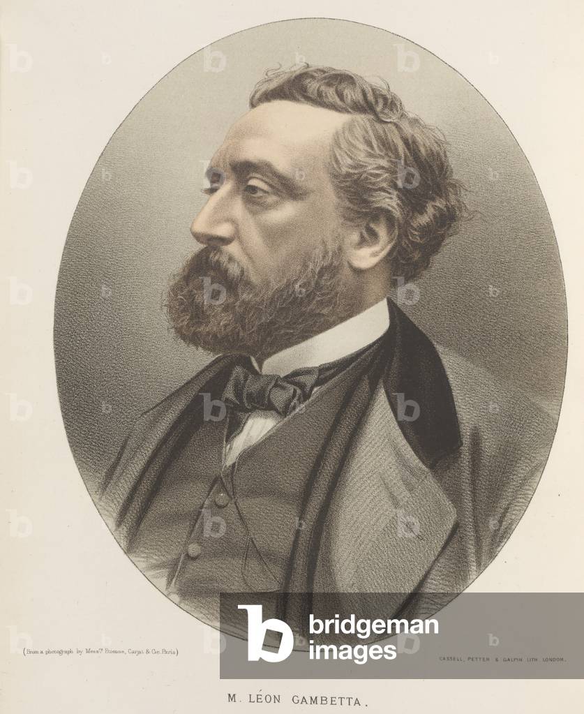 Léon Michel Gambetta, b/w