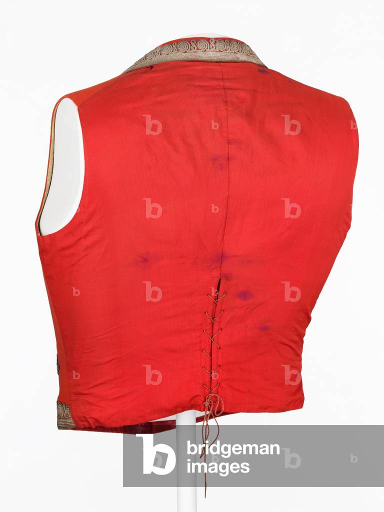 Vest worn by Lieutenant-Colonel Robert Master, 7th Bengal Light Cavalry, 1856 circa (fabric)