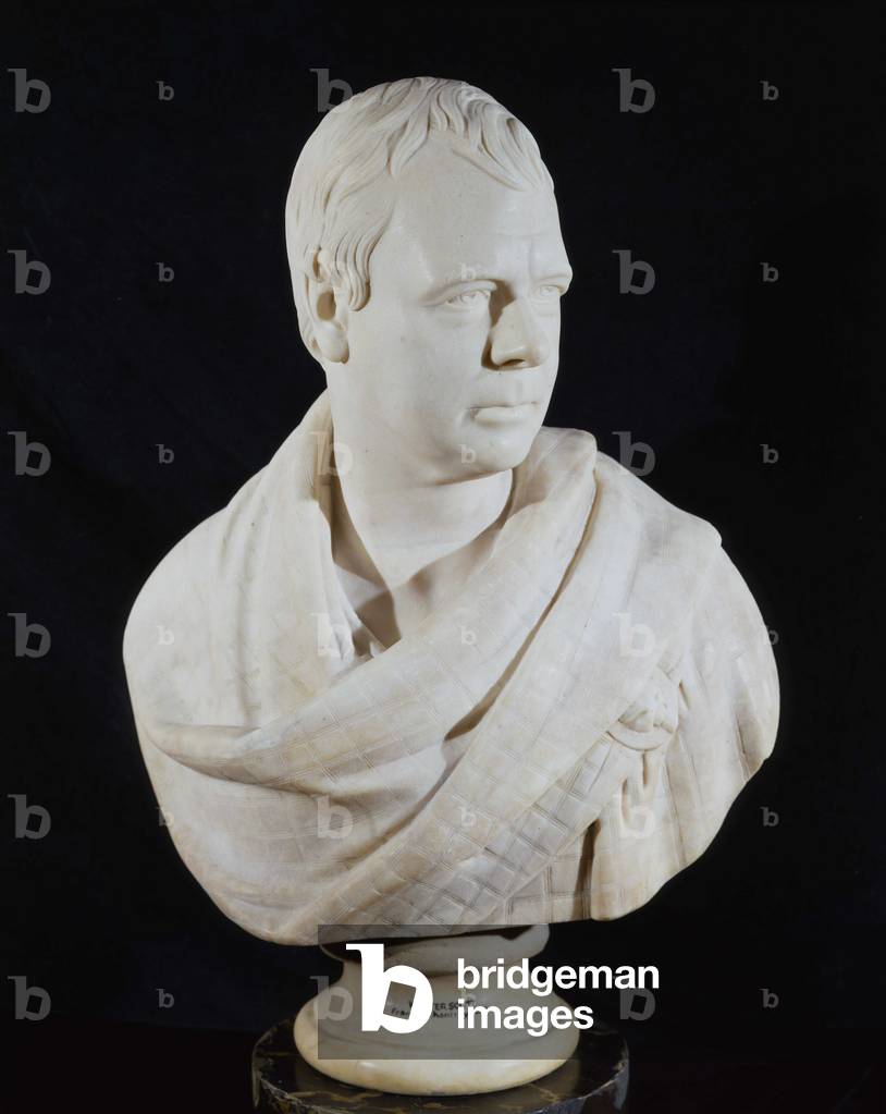 Ritratto busto di Sir Walter Scott, 1820 (marmo)