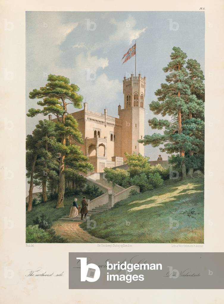 Oscarshal Northwest Side, 1852 (Farbe litho)
