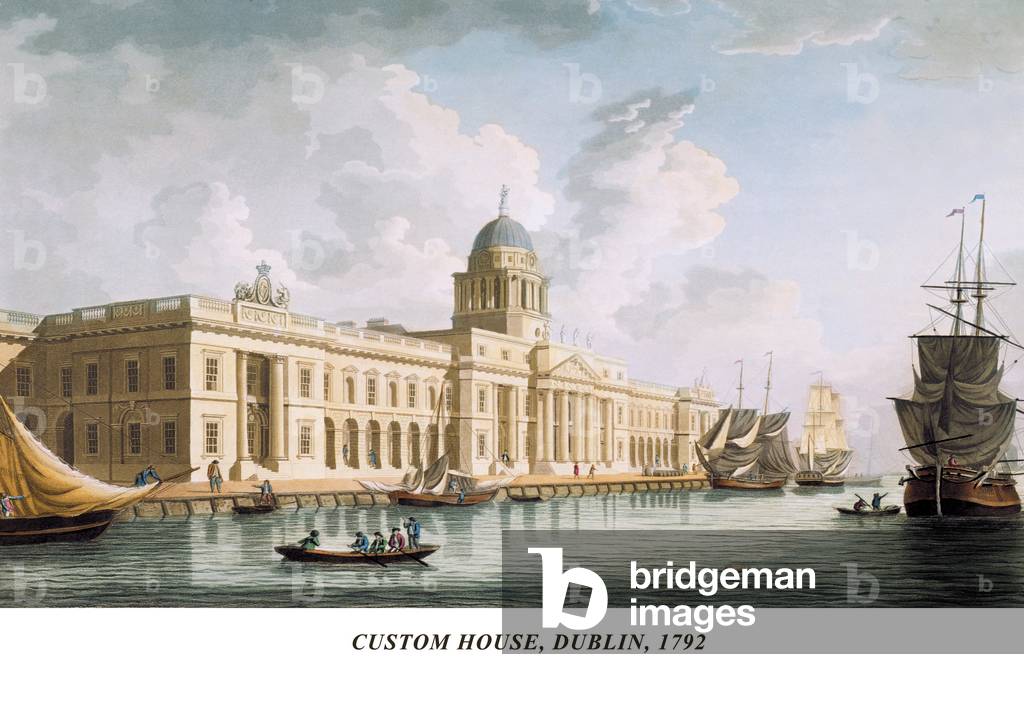 Bild von Druck "Zollhaus" 1792 von James Malton