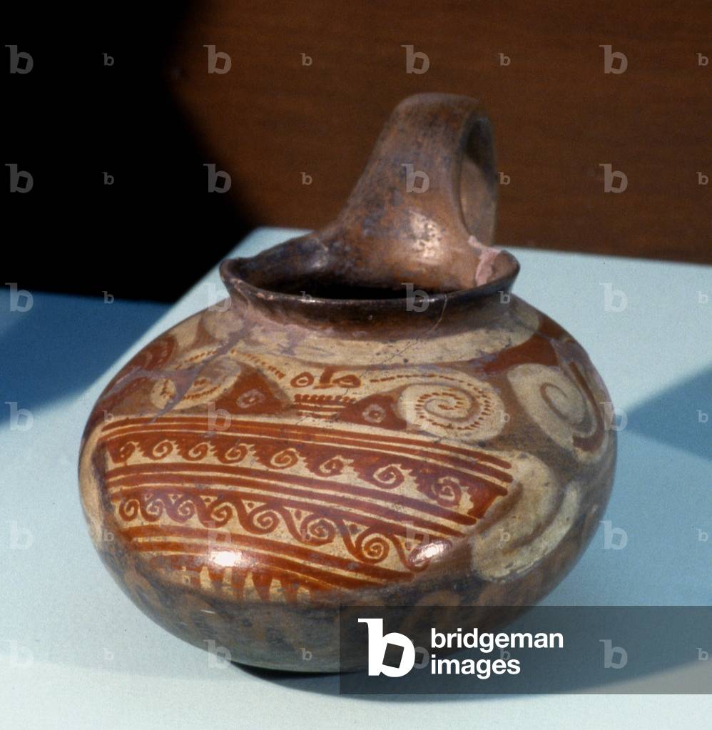 Vaso funerario tarasco, tardo periodo post-classico (1300-1521) (ceramica)