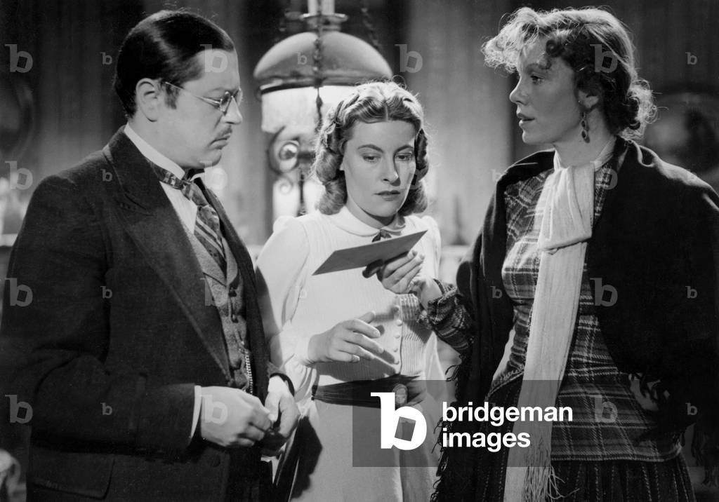 Paul Dahlke, Marianne Hoppe e Elizabeth Flickenschildt in 'Romance in a Minor Chiave ', 1943 (foto b/n)