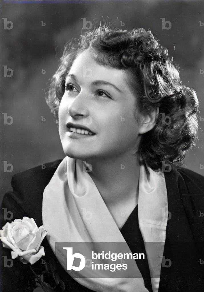 Ritratto di donna, 1946-1952 (cartolina postale)