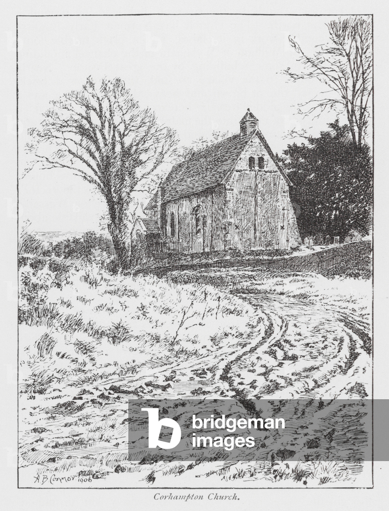 Corhampton Church (litho)