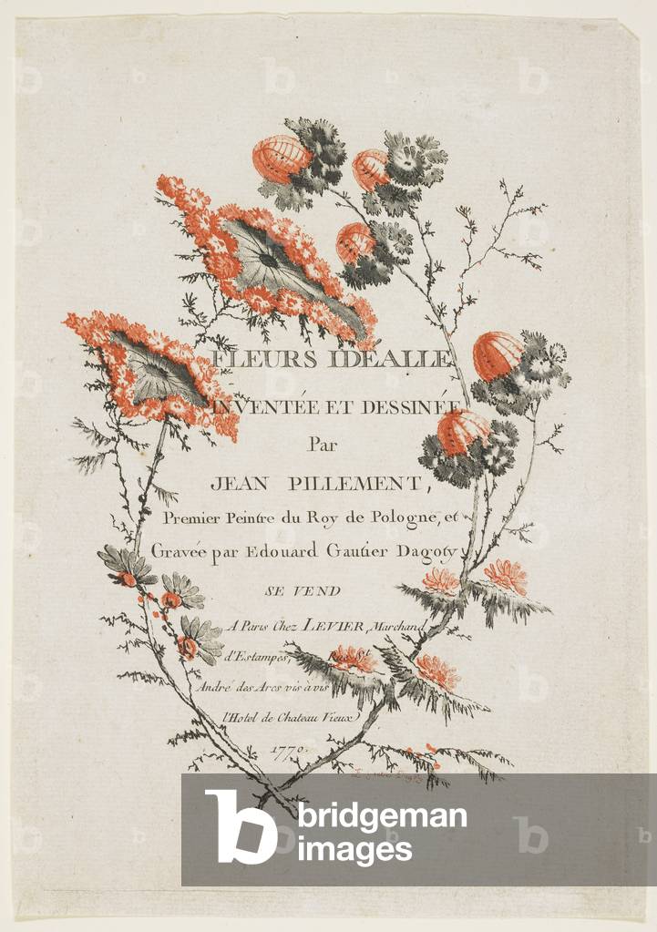 Title Page 1770 by Jean Baptiste Pillement