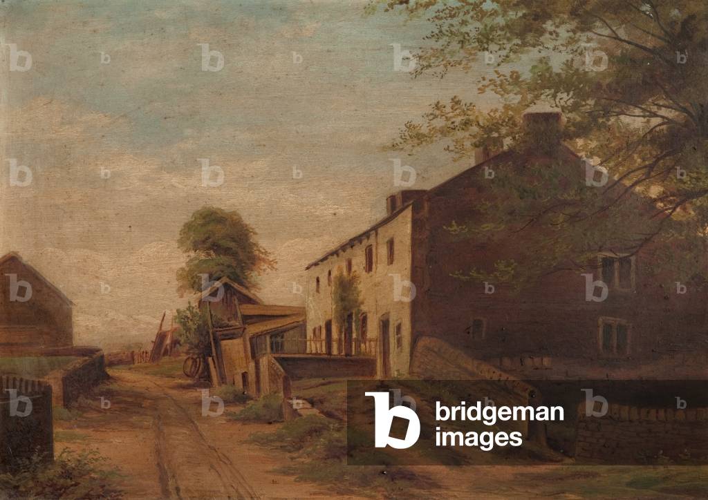 Bild von Gemälde "Whins Lane", 19. Jahrhundert von English School