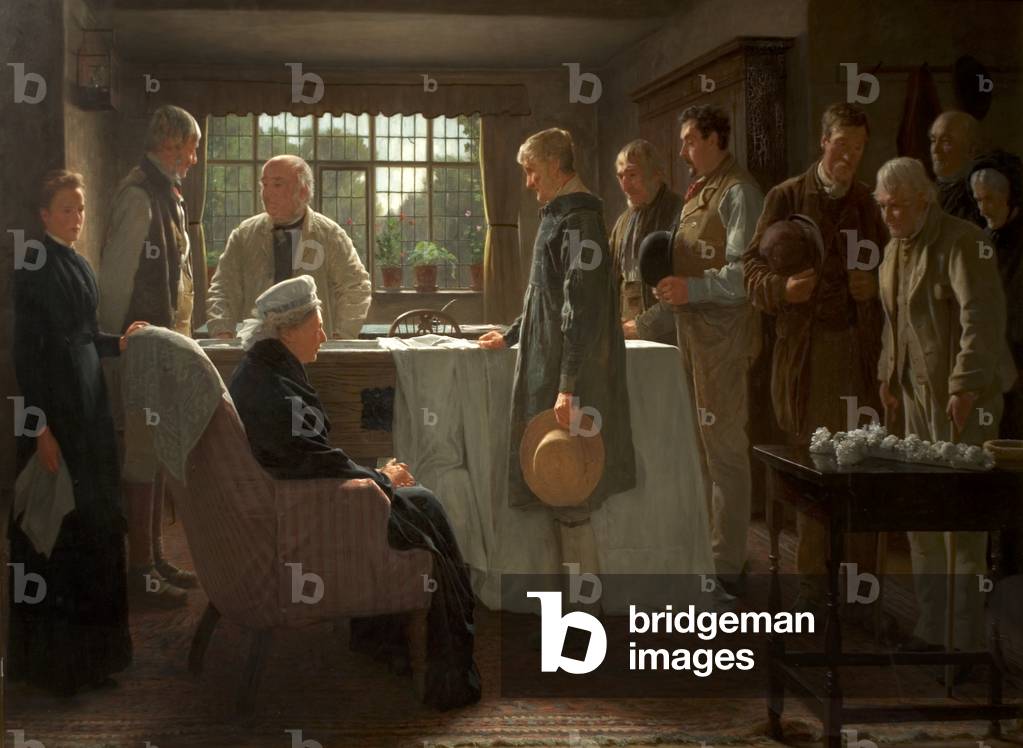 Immagine di Dipinto "il vecchio maestro" 1883 di James Hayllar