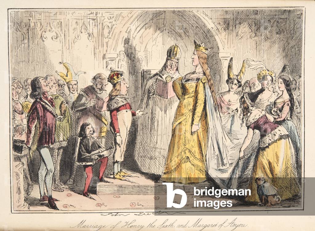 "Ehe von henry VI" 1864 von John Leech