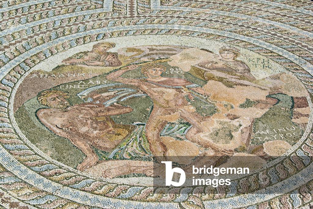 Teseo e il Minotauro, Casa di Teseo, Paphos, Cipro (mosaico)