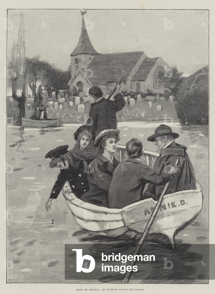 "In die Kirche gehen" 1895 von English School