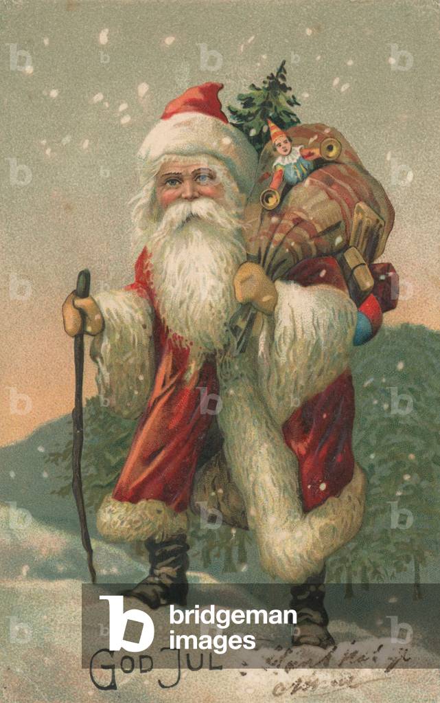 Norwegian Christmas card (colour litho)