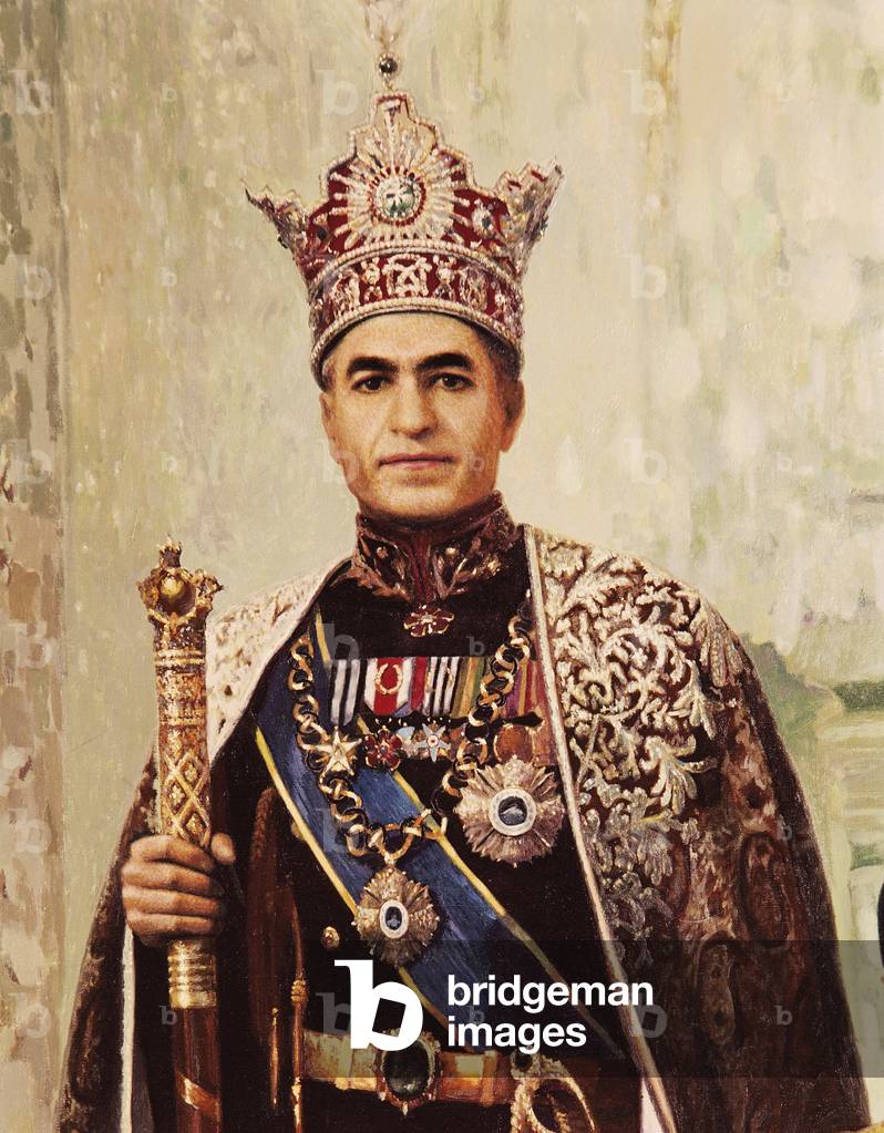 Portrait of Mohammad Reza Pahlavi (Tehran, 1919-Cairo, 1980), Iran, last Shah of Iran from 1941 to 1979