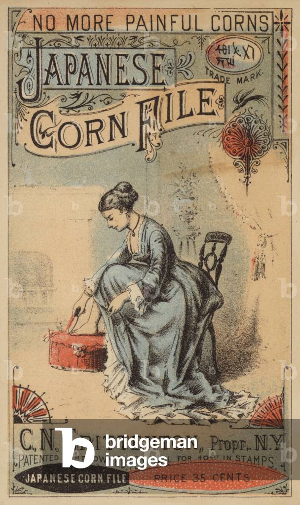 Dame qui a déposé son maïs (chromolitho) 1801 par American School