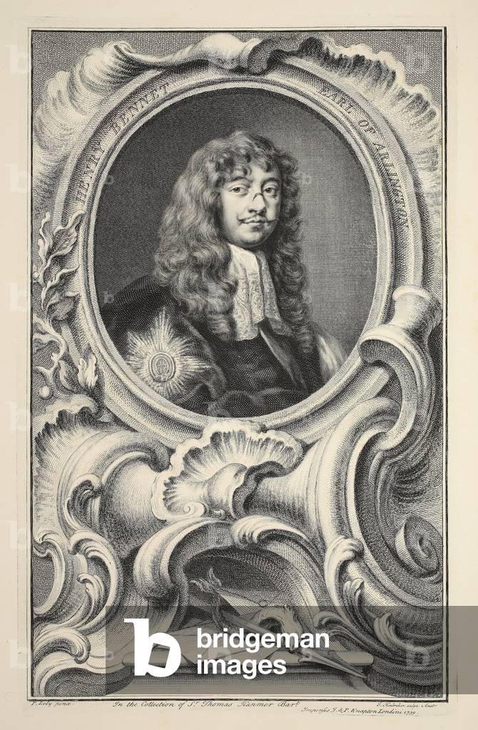 "Ritratto di Enrico Bennet", 1742 di Jacobus Houbraken