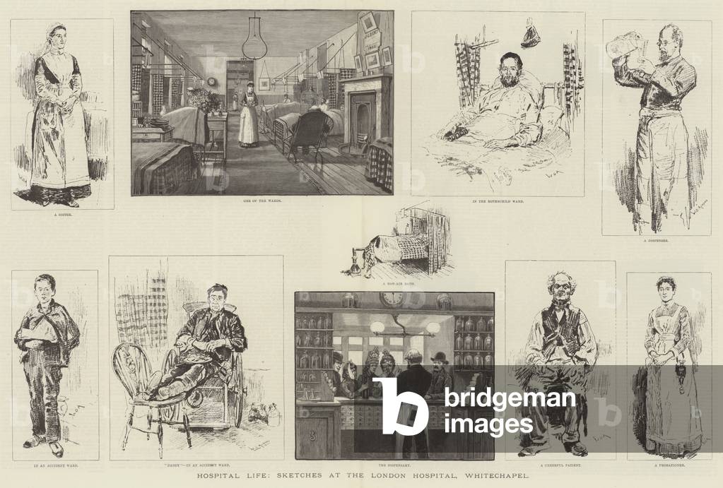 Hospital Life by William Douglas Almond, b/w