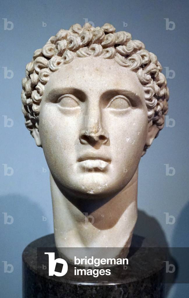 Marmorkopf eines Ptolemäischen Lineals