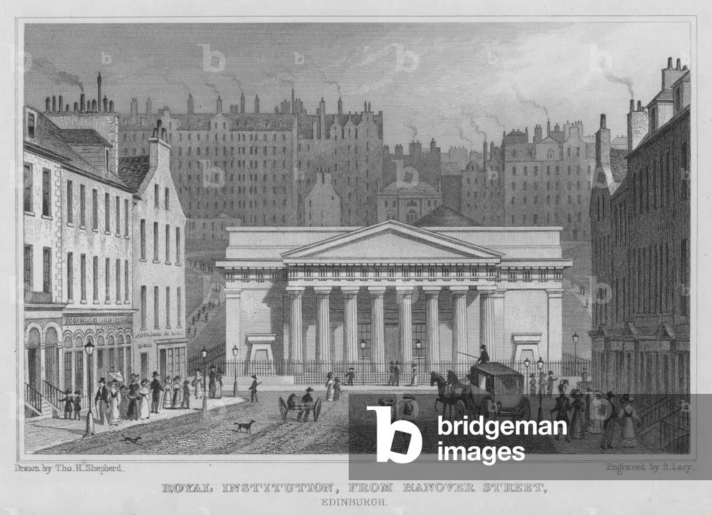 "Royal Institution" von Thomas Hosmer Shepherd, b/w