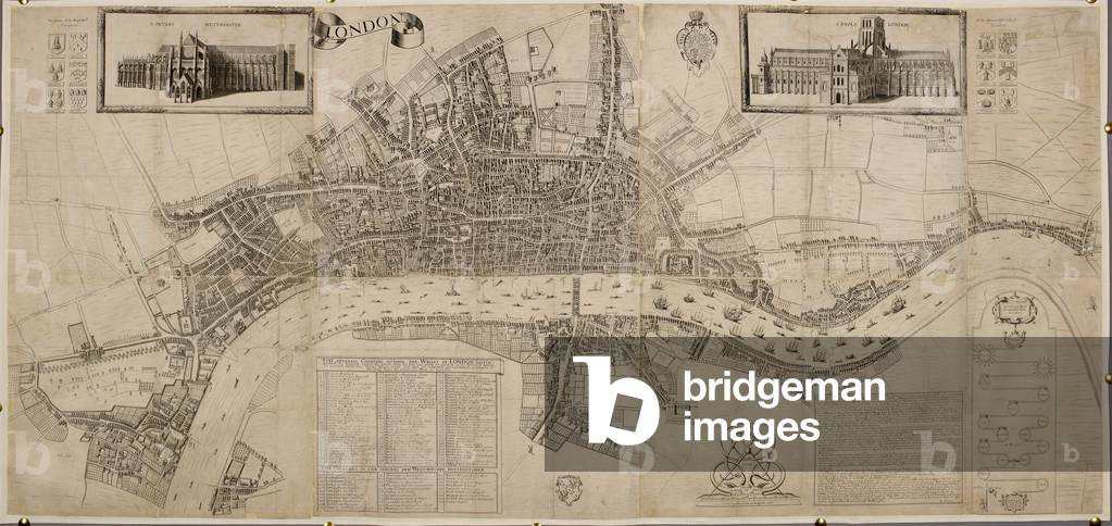 "Un'esatta delimitazione delle città di Londra e Westminster e dei suoi sobborghi... '" 1658 di William Newcou