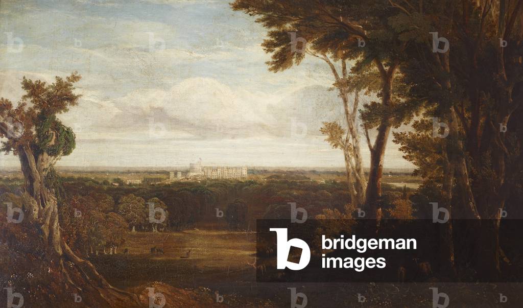 Windsor Castle from the Road to Virginia Water