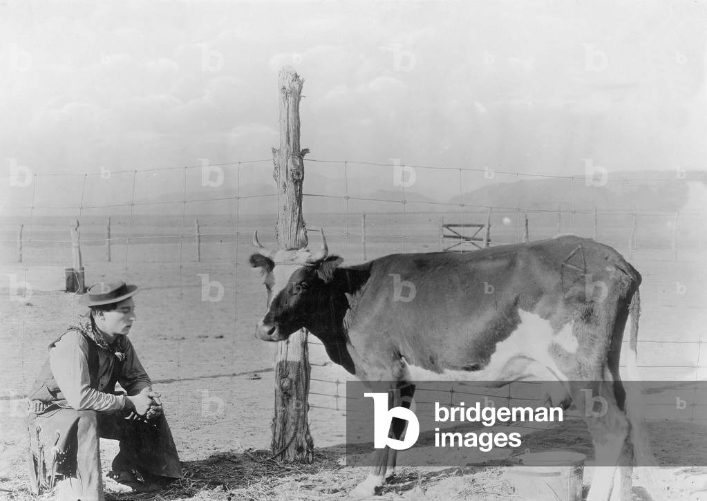 Buster Keaton le cow-boy, 1925 (photo b/s)
