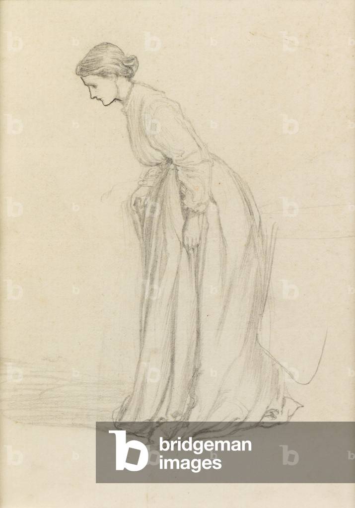 Zögerliche Schritte (Bleistift)