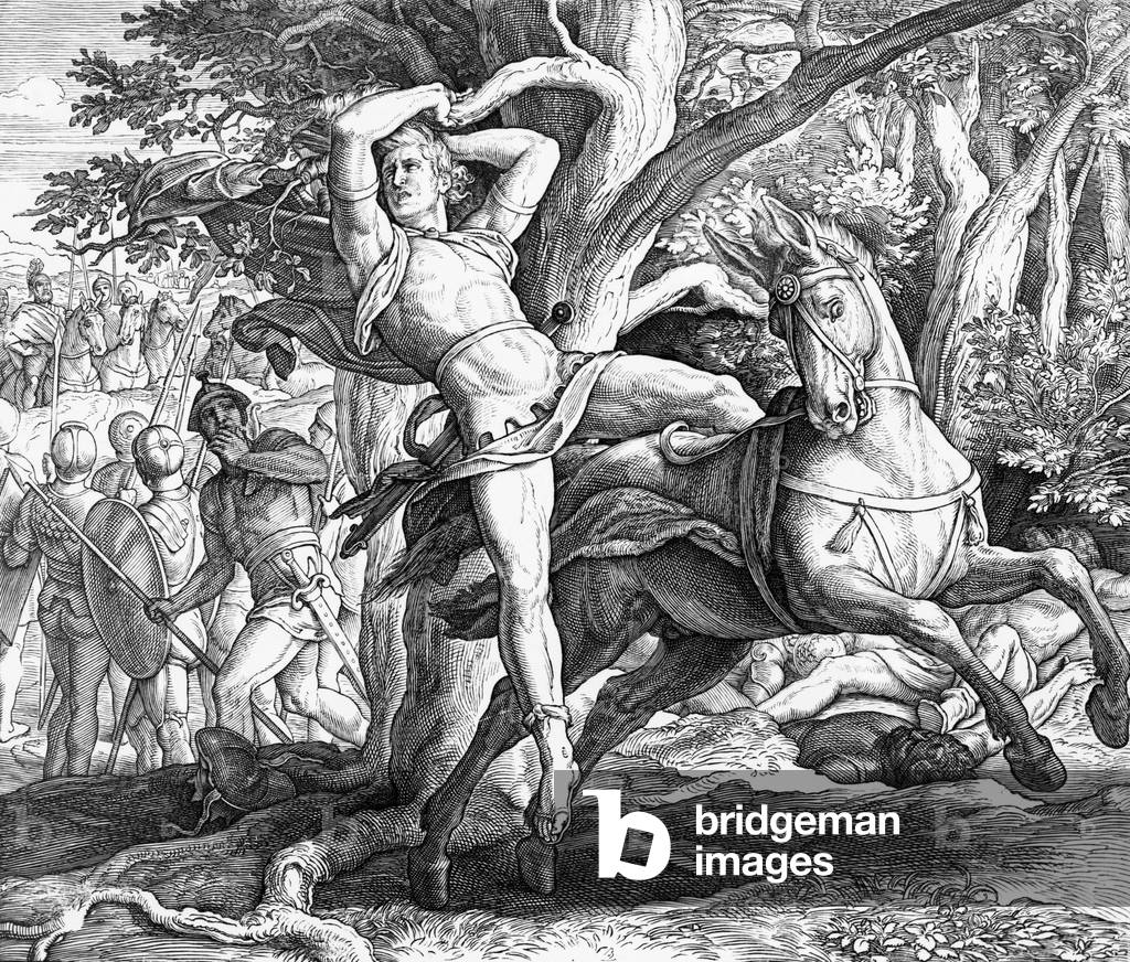 Scene from the Old Testament of the Holy Bible, b/w