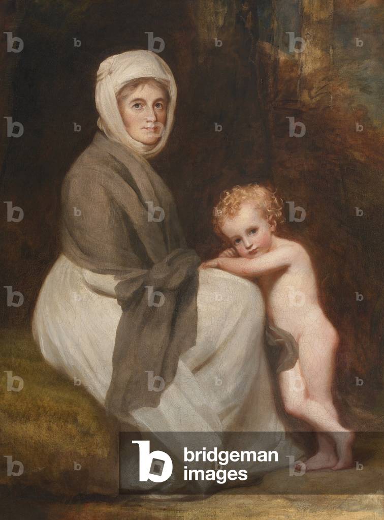 Portrait of Mrs. St. George and Child, 1791 (oil on canvas) 