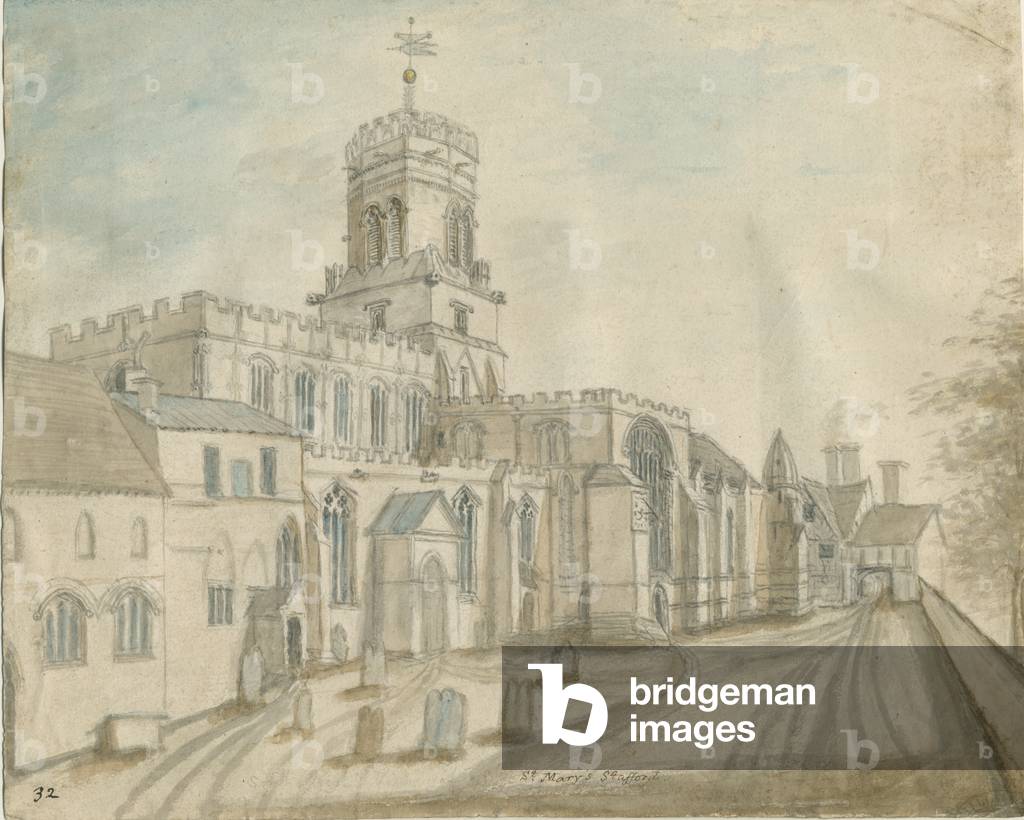 Stafford - Chiesa di Santa Maria: pittura ad acqua, nd [c 1790] (pittura)