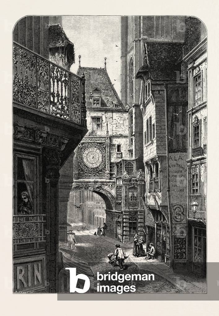 Immagine di Incisione "La Grosse Horloge", b/w