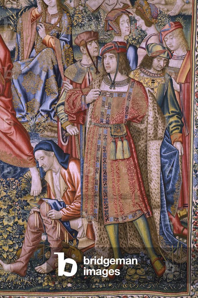 arazzo fiammingo. Serie La storia di San Giovanni Battista: Il battesimo di Cristo (Het doopsel van Christus).