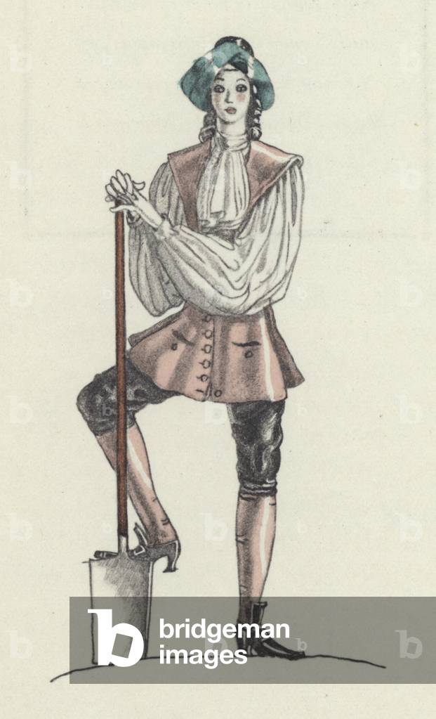 Illustrazione per Candida di Voltaire (colore lito)