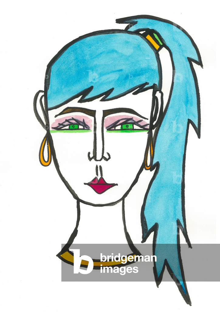 Immagine di Disegno "Pony Tail Hair" 2024 di Daisy de Villeneuve
