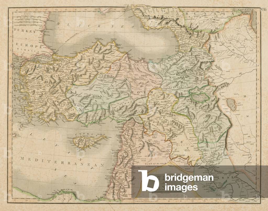 Image de Gravure représentant Turquie en Asie (gravure colorée à la main) par William Dassauville, b/w
